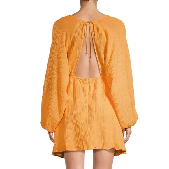 Faithfull the Brand Constance Linen Gauze Mini Dress - Picture 4 of 12